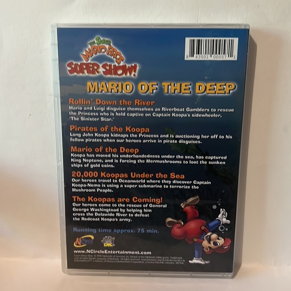 Super Mario Bros: Mario of the Deep (DVD) Show Nintendo - Picture 2 of 2